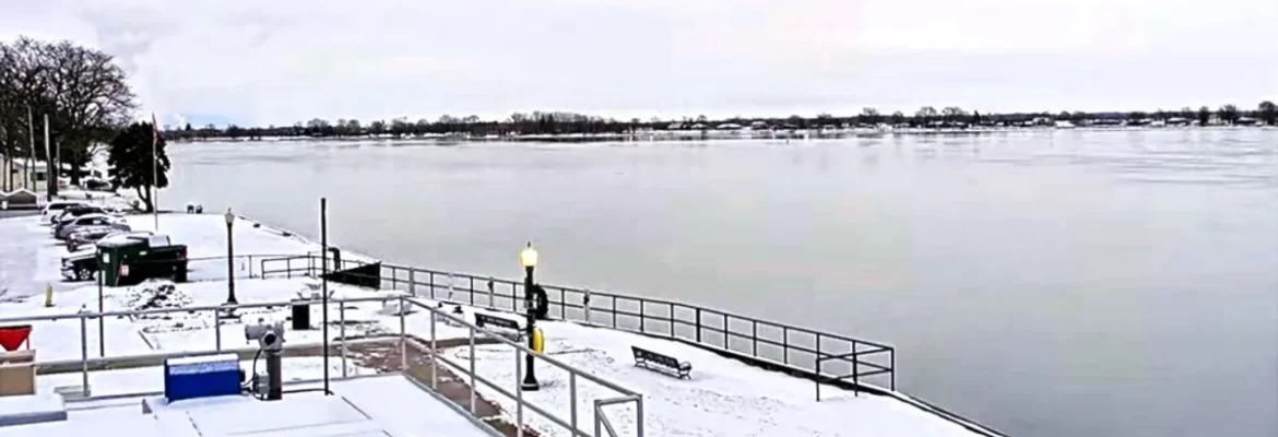 Saint Clair River from Marine City, Michigan